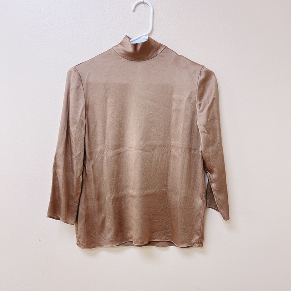 Vince Silk mock neck blouse - Picture 5 of 8
